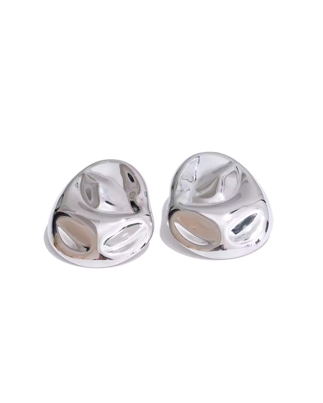 Brinco Feminino Dourado Design Orgânico Elegante