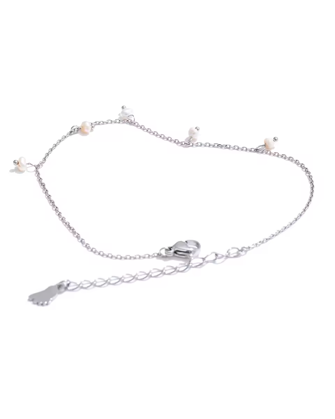 Pulseira Feminina Dourada com Pérolas Delicada