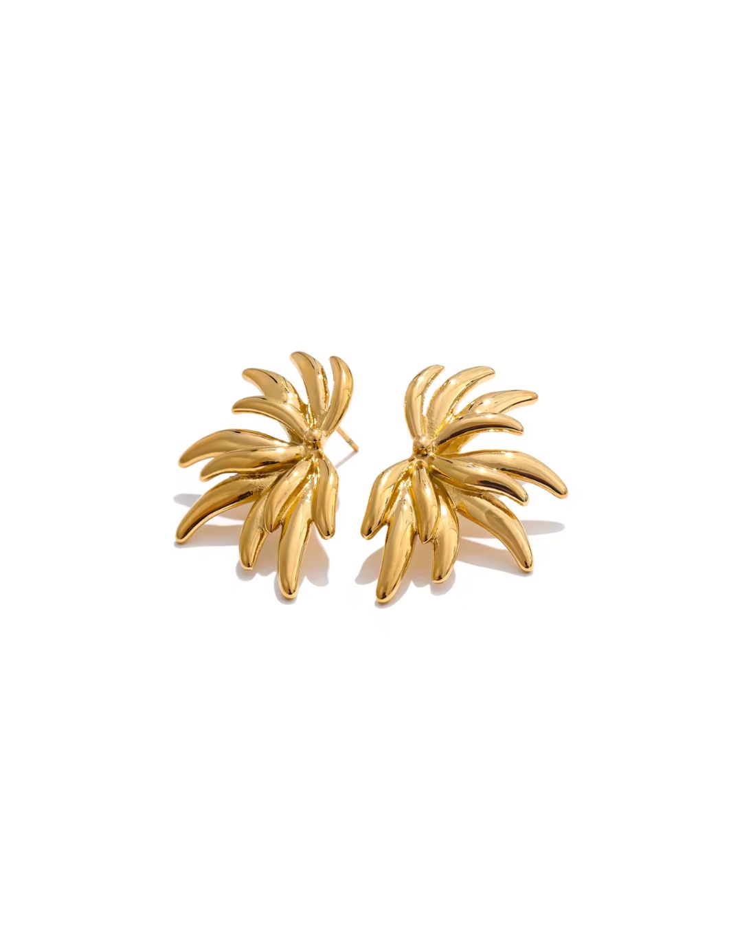 Brinco Feminino Flor Dourado Elegante