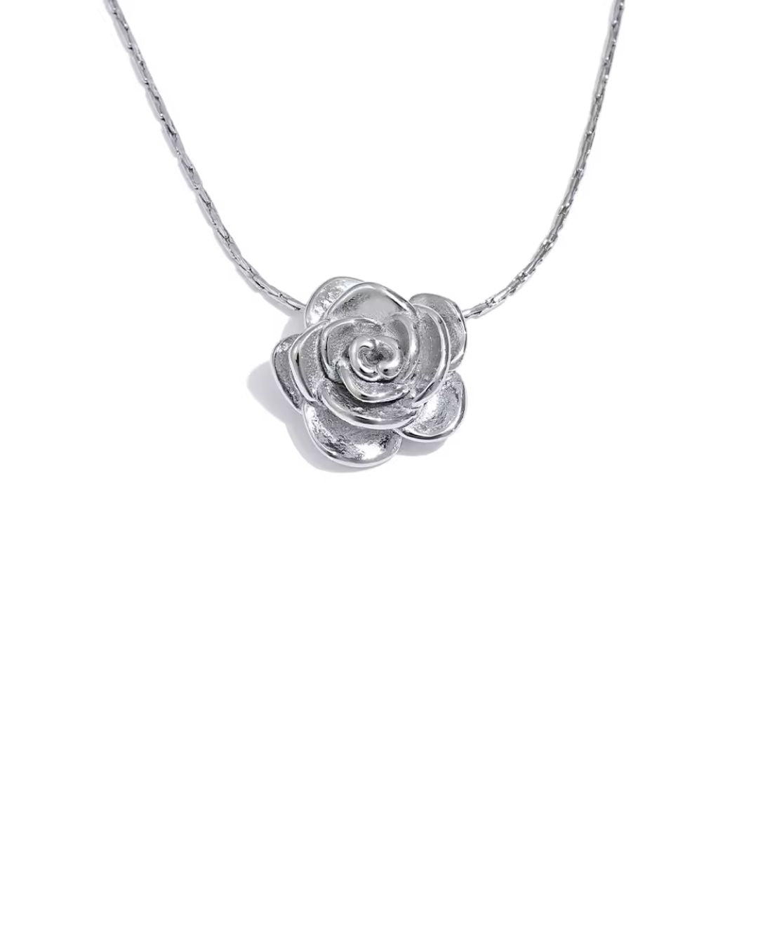 Colar Feminino Flor Dourado Elegante