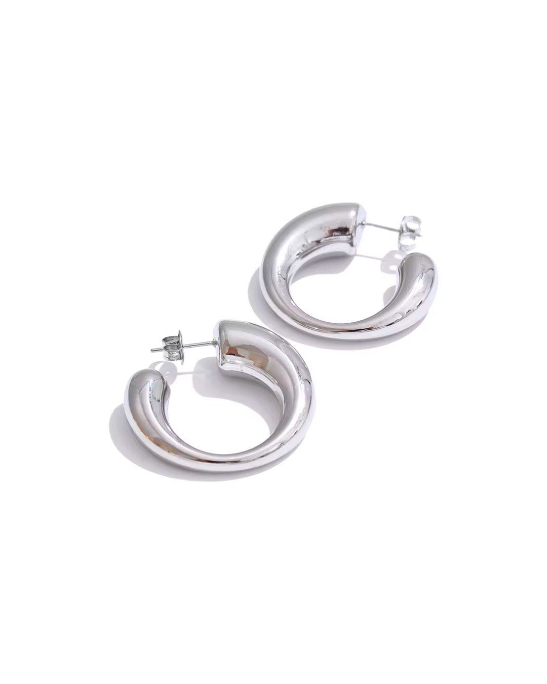 Brinco Feminino Dourado Argola Aberta Elegante