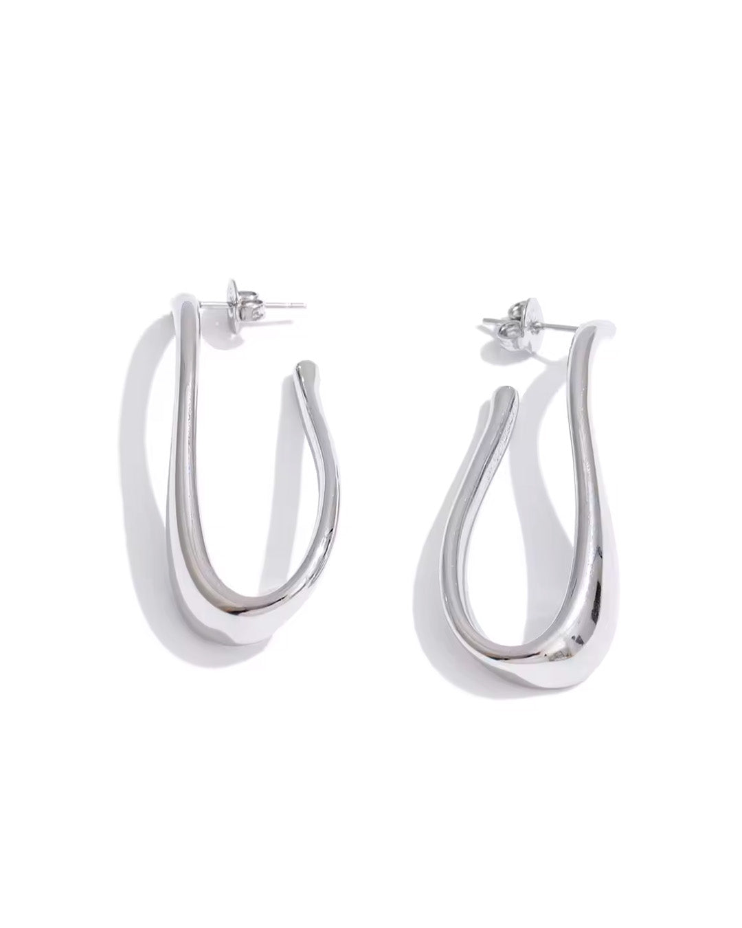 Brinco Feminino Longo Dourado Elegante Minimalista