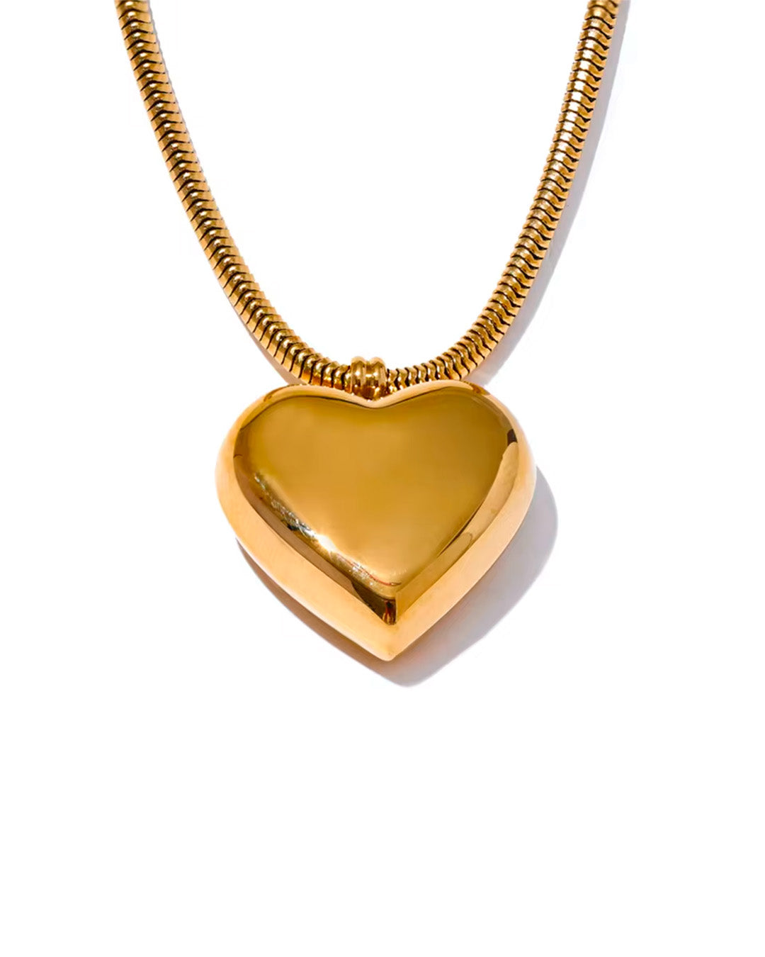 Colar Feminino Coração Dourado Elegante