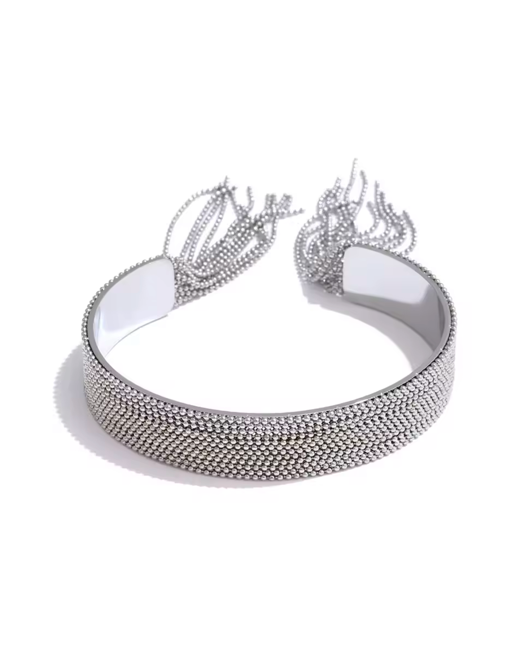 Pulseira Feminina Dourada Bracelete com Franjas Elegante